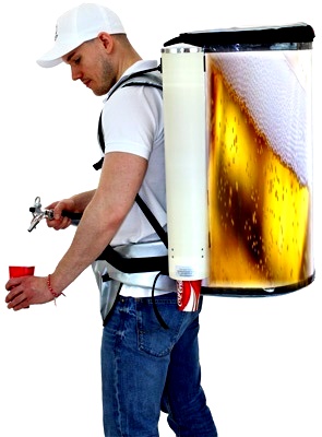 mobile distributeur de biere sac a dos